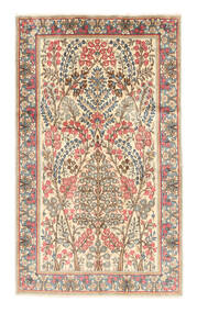  92X157 Floral Small Kerman Rug Wool, Carpetvista