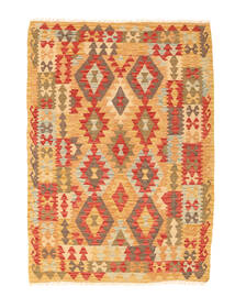  124X176 Small Kilim Afghan Old Style Rug Wool, Carpetvista