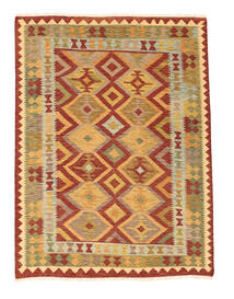  144X194 Small Kilim Afghan Old Style Rug Wool, Carpetvista