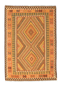  145X201 Pequeño Kilim Afghan Old Style Alfombra Lana, Carpetvista