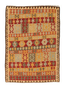  Orientalischer Kelim Afghan Old Stil Teppich 141X195 Wolle, Afghanistan Carpetvista