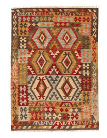 123X174 Small Kilim Afghan Old Style Rug Wool, Carpetvista