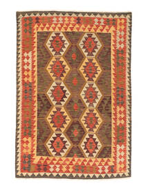  141X194 Petit Kilim Afghan Old Style Tapis Laine, Carpetvista