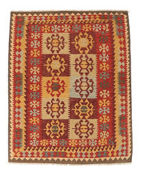  156X199 Small Kilim Afghan Old Style Rug Wool, Carpetvista
