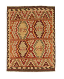  142X192 Small Kilim Afghan Old Style Rug Wool, Carpetvista