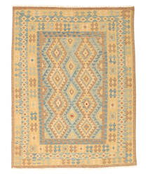  155X200 Small Kilim Afghan Old Style Rug Wool, Carpetvista