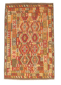  Orientalischer Kelim Afghan Old Stil Teppich 196X295 Wolle, Afghanistan Carpetvista