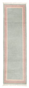  ネパール Original 絨毯 86X300 ウール グレー/レッド 小 Carpetvista