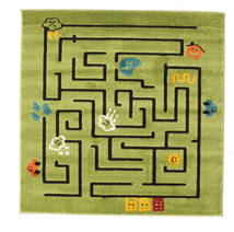  140X140 Labyrint Tappeto Quadrato Piccolo