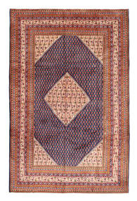 210X320 Alfombra Sarough Mir Oriental Rojo/Púrpura Oscuro (Lana, Persia/Irán) Carpetvista