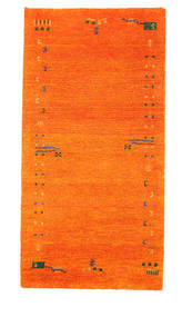 Gabbeh Indisk Tæppe 73X143 Orange Uld, Indien Carpetvista