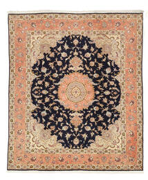  Oriental Tabriz 50 Raj Silk Warp Rug 200X245 Wool, Persia/Iran Carpetvista