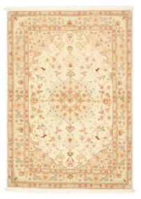 100X145 Täbriz 50 Raj Seidenkette Teppich Orientalischer (Wolle, Persien/Iran) Carpetvista