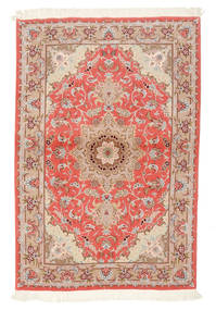  Persischer Täbriz 50 Raj Seidenkette Teppich 100X150 (Wolle, Persien/Iran)