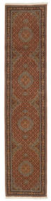 Teppichläufer 86X410 Orientalischer Persischer Täbriz 50 Raj Seidenkette