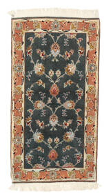  Oriental Tabriz 50 Raj Silk Warp Rug 70X133 Wool, Persia/Iran Carpetvista