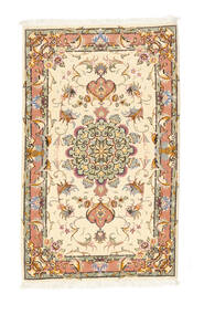 Täbriz 50 Raj Seidenkette Teppich 76X126 Wolle, Persien/Iran Carpetvista