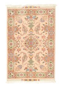 Täbriz 50 Raj Seidenkette Teppich 70X100 Wolle, Persien/Iran Carpetvista