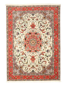  Orientalsk Tabriz 50 Raj Silkerenning Teppe 206X286 Ull, Persia/Iran Carpetvista