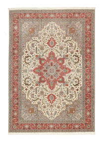  Orientalischer Täbriz 50 Raj Teppich 206X302 Wolle, Persien/Iran Carpetvista