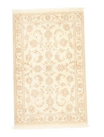 81X128 絨毯 タブリーズ 50 Raj 絹の縦糸 オリエンタル (ウール, ペルシャ/イラン) Carpetvista