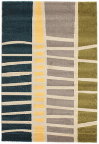 Abstract Bamboo 140X200 小 ベージュ/オレンジ 抽象柄 絨毯