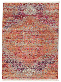  140X200 Vintage Small Pashmina Rug - Rust Red/Multicolor