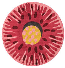 Full Bloom Ø 150 Small Pink/Red Floral Round Rug