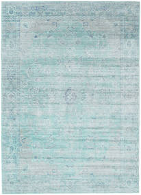  160X230 Vintage Listrado Maharani Tapete - Azul