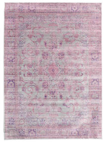  160X230 Vintage Striped Maharani Rug - Grey/Pink