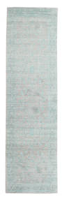 78X300 Vintage Stribet Lille Maharani Tæppe - Grå/Blå
