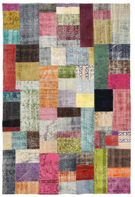 Patchwork Rug 202X301 Multicolor Wool, Turkey Carpetvista