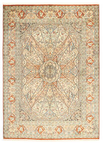  Oriental Kashmir Pure Silk Rug 160X222 Silk, India Carpetvista