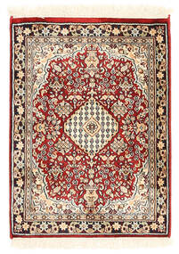 Kashmir Pure Silk Rug 46X62 Silk, India Carpetvista