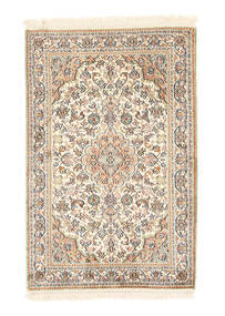 60X91 Kashmir Pure Silk Rug Oriental (Silk, India) Carpetvista