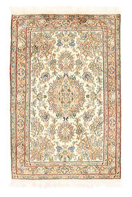  Oriental Kashmir Pure Silk Rug 64X95 Silk, India Carpetvista