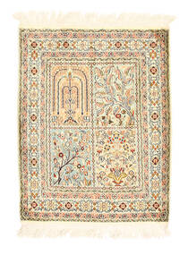  Oriental Kashmir Pure Silk Rug 68X87 Silk, India Carpetvista