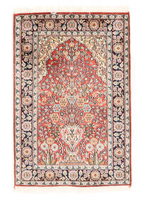 63X93 Kashmir Pure Silk Rug Oriental (Silk, India) Carpetvista