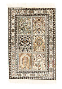 64X94 Kashmir Pure Silk Rug Oriental (Silk, India) Carpetvista
