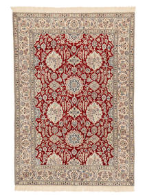 絨毯 オリエンタル ナイン 6La 132X194 茶色/ダークレッド (ウール, ペルシャ/イラン)