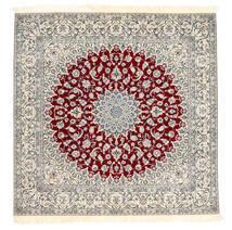 Nain 6La Signatur: Motavali Teppich 200X204 Quadratisch Wolle, Persien/Iran Carpetvista