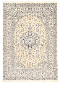  Nain 6La Signed: Tajeb Mohamadi Rug 205X295 Persian Wool Beige/Light Grey Carpetvista