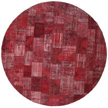  Patchwork Rug Ø 402 Wool Red/Dark Red Large Carpetvista