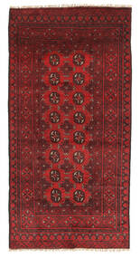  95X192 Medallion Small Afghan Fine Rug Wool, Carpetvista