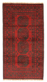  100X186 Medallion Small Afghan Fine Rug Wool, Carpetvista
