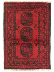  97X140 Medallion Small Afghan Fine Rug Wool, Carpetvista