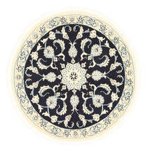  Oriental Nain Rug Ø 100 Round Wool, Persia/Iran Carpetvista
