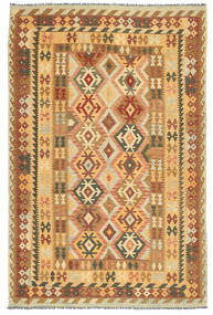  Orientalischer Kelim Afghan Old Stil Teppich 201X302 Wolle, Afghanistan Carpetvista