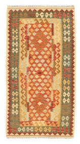  Kilim Afghan Old Style Rug 100X197 Wool Small Carpetvista