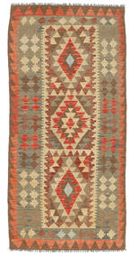  95X204 Small Kilim Afghan Old Style Rug Wool, Carpetvista